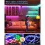 LED Strip Lights, Mixi 65.6ft 600 Lights Waterproof LED Light Strips Color Changing 5050 RGB with Bluetooth Music Sync App Remote Controller, Wall Lights, Rope Lights, Bedroom Decor