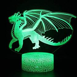 Night Light - 3D Illusion Led Lamp with 7 Colors Kids Bedroom Decor (dinosaur4)