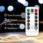Led Fairy Lights Plug in, 66 Feet White Fairy Lights Bedroom, 200 LEDs Remote Control Fairy Lights with 8 Light Modes USB Fairy Lights for Indoor Outdoor Decoration Halloween Christmas Party Decor