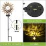Sun Solar Lights Outdoor, NIORSUN Solar Lights Garden Decorative Metal Stakes Waterproof for Yard, Lawn, Walkway, Flowers