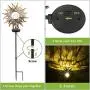 Sun Solar Lights Outdoor, NIORSUN Solar Lights Garden Decorative Metal Stakes Waterproof for Yard, Lawn, Walkway, Flowers