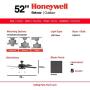 Honeywell Belmar Outdoor LED Ceiling Fan with LED Light, Waterproof, Damp-Rated, 52'' Dark Bronze