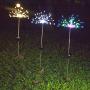 120Led Solar Fireworks Light Outdoor Garden Lights 8 Modes Pathway Patio Lawn Backyard Christmas Party Holiday Wedding Decorative Lights (120LED Cold White-Round))