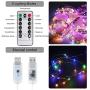 Anpro LED Curtain Light, Color Changing Rainbow Curtain Lights, Backdrop Window String Lights with USB Remote Control, for Valentines Day, Bedroom, Weddings, Party, Christmas Decor, Birthday