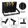 MEIKEE 100W LED Flood Light , Super Bright 10000 LM LED Work Light, IP66 Waterproof Outdoor Security Lights 5000K Natural White Light Flood Light for Garage, Garden, Lawn and Yard（2Pack)