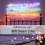 Solhice 66ft Color Changing LED Fairy Lights USB Powered, Bedroom 200 LEDs RGB String Lights with Remote Control, Chasing Lights Waterproof for Party Valentines Day Wedding Decoration