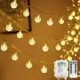 SZWTC 33ft 80 LEDs Globe String Lights Battery Operated, Fairy Lights Waterproof 8 Modes with Remote Control for Home, Party, Christmas, Wedding, Patio, Garden Decoration (Warm White) SZWTC 33ft 80 LEDs Globe String Lights Battery Operated, Fairy Lights Waterproof 8 Modes with Remote Control for Home, Party, Christmas, Wedding, Patio, Garden Decoration (Warm White)