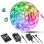 Led Strip Lights, Color Changing Strip Lights 16.4ft Music Sync, Bulit-in Sensitive Mic, RGB Led Music Light Strip with Remote for Room, Bedroom, Gaming Desk, TV Led Strip Lights, Color Changing Strip Lights 16.4ft Music Sync, Bulit-in Sensitive Mic, RGB Led Music Light Strip with Remote for Room, Bedroom, Gaming Desk, TV