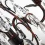 Maxax Modern Crystal Chandelier 3 Lights Ceiling Light Pendant Lighting Fixture for Dining Room,Bathroom, Bedroom,Living Room