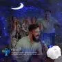 Star Night Light Projector Bedroom,3 in 1 Galaxy Projector Light LED Nebula Cloud Light with Moon Star & Voice Control As a Gift for Game Room Party Home Theatre Night Light Ambiance