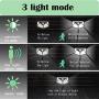 Solar Lights Outdoor 100 Led Solar Motion Sensor Security Lights ,Wireless Waterproof with 120° Motion Angle Outdoor Lights,Easy-to-Install for Front Door,Yard,Garage (4-Pack/3 Modes)