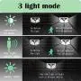 Solar Lights Outdoor 100 Led Solar Motion Sensor Security Lights ,Wireless Waterproof with 120° Motion Angle Outdoor Lights,Easy-to-Install for Front Door,Yard,Garage (4-Pack/3 Modes)