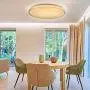 CORSO 20Inch Modern Ceiling Light Fixture Dimmable, Crystal Flush Mount Ceiling Lights for Living Room, Bedroom, Kitchen, Dining Room, 48W 3000K Warm White, 3500Lm, Ultra Slim & Super Bright