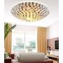 LITFAD 2 Lights Ceiling Lamp 11.81 Inches Wide Small Shell Block Tiffany Flush Mount Ceiling Light Mosaic Pendant Light for Hotel Cafe Living Room Bedroom