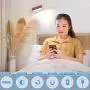 [American Black Walnut] YiLaie Reading Lights, Magnetic Dimmable 360° Rotatable, Portable Lights Battery Powered, Rechargeable Night Wall Lights, Lamps for Book Reading, Bedrooms, Living Room Bedside