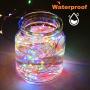 Blingstar Fairy Lights USB and Battery Operated String Lights 33ft 100 LED Christmas Lights Remote Control Timer 8 Modes Firefly Lights 2 Pack Multicolor Fairy String Lights for Bedroom Wedding Decor