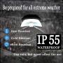 Outdoor Solar Fence Lights,LED Solar Gutter Lights,IP55 Waterproof Wall Light Deck Light Security Night Light with Screwdriver for Eave,Garden,Wall,Attic,Walkway,Driveway,Deck,Stair(6 PCS,Warm White)