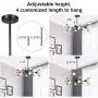 Lampundit 12 Light DNA Chandelier LED Lighting with 12 G9 Bulb, Modern Chandelier with Globe Glass Shade, Mid-Century Modern Ceiling Light Fixture for Dining Room Living Room Bedroom Kitchen - Black