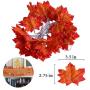 Fall Leaves Garland String Lights for Bedroom, 40 LEDs Thanksgiving Fairy Lights Indoor Fall Lights String, Holiday Decorations, Christmas Gifts