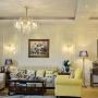 FL-63682, Chandelier, Luxury K9 Crystal Pendant Lamp, 9 Lights Gold Metal Pendant Light for Living Room Bedroom Study Room Dining Room Restaurant