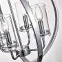 Maxax Orb Chandeliers 4 Lights Pendant Lighting Globe Chandeliers for Foyer Lighting Adjustable Pendant Light Fixtures Chrome Finish Chandelier for Dining & Living Room, Bedroom, Foyer and Kitchen