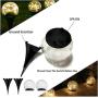 NC&APAUS Outdoor Solar Garden Lights 2 Packs Cracked Glass Balls In-Ground Solar Waterproof Lights Outdoor Solar Lamp for Lawn Patio Yard