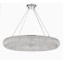 Crystal Ring Chandelier Modern/Contemporary Lighting Floating Orb Chandelier 60” Wide - Good for Dining Room, Foyer, Entryway, Family Room and More!