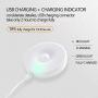 Rechargeable LED Night Light Sensor Lamp Mini Auto On/Off White Night-Light for Bedroom Bathroom Kitchen Hallway Stairs 3M Adhesive Fixed Base Wall