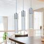 Contemporary 3-Light Mini Crystal Chandelier Long Base Ceiling Light Fixture for Dining Room, Kitchen, Bedroom