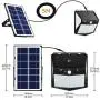 YOUAU Solar Lights Outdoor, 240 LED Solar Spotlight IP65 Waterproof Outdoor Lights Security Solar 3 Sensor Modes for Yard, Garage, Front Door