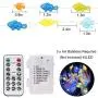 Tropical Fishes String Lights Battery Operated with Timer and Remote, 14ft 40 LED Waterproof Decorative 8 Modes Fish Lights for Indoor Outdoor Halloween,Thanksgiving,Christmas(Warm White)