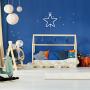 Star Neon Light Sign - Blue LED Neon Sign Wall Decor Lamp Powered by 3 AA Battery/USB Charging, Star Neon Night Light Sign for Bedroom, Kids Room, Christmas, Wedding, Birthday Party Decor