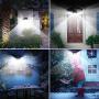AOBISI Solar Motion Sensor Lights Outdoor, 800LM Wireless LED Security Light, Ip65 Waterproof Flood Light, 3 Adjustable Heads 270 Degree Angle Illumination for Garden Garage Patio
