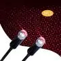 USB Star Light, 2 Packs, Aevdor Car Ceiling Interior Light, Portable Romantic Red USB Night Light Atmosphere Decorations Lamp for Bedroom, Car, Party, Ceiling and More -Plug and Play