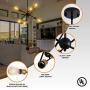 Weesalife Sputnik Chandeliers 6 Lights Modern Pendant Lighting, Mid Century Ceiling Light Fixtures for Kitchen Dining Room Living Room