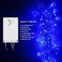 TORCHSTAR 16.4ft Extendable Icicle Lights with 216 LEDs, LED Starry Long Drop String Lights, Decoration Fairy Lights for Living Room, Holliday, Blue
