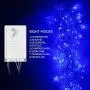 TORCHSTAR 16.4ft Extendable Icicle Lights with 216 LEDs, LED Starry Long Drop String Lights, Decoration Fairy Lights for Living Room, Holliday, Blue