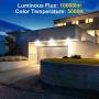 MEIKEE 100W LED Flood Light , Super Bright 10000 LM LED Work Light, IP66 Waterproof Outdoor Security Lights 5000K Natural White Light Flood Light for Garage, Garden, Lawn and Yard（2Pack)