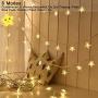 Star String Lights 100 LED 33 FT Plug in Fairy Bedroom Twinkle Lights Waterproof Extendable for Indoor Outdoor Wedding Party Christmas Tree New Year, Garden Decoration Warm White