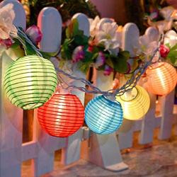 Romasaty Lantern String Lights,Colorful Hanging Lanterns String Light in Home & Garden Decorative Lights for Indoor Outdoor Patio Party Wedding Bedroom Bistro Bar