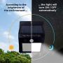 LumiGuard Solar Motion Sensor Light Outdoor - 200lm LED Wireless Waterproof Motion Sensor Light Ourdoor - Solar Lights Outdoor Motion Sensor for Yard, Pool Deck, Garden, Stairs (4 Pack)