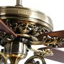Indoor Ceiling Fan Light Fixtures - FINXIN New Bronze Remote LED 52 Ceiling Fans For Bedroom,Living Room,Dining Room Including Motor,5-Light,5-Blades,Remote Switch (New Bronze)