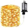 BHCLIGHT 66Ft 200 LED Fairy Lights Plug in, Waterproof String Lights Outdoor 8 Modes Copper Wire Lights Bedroom Decor, Twinkle Lights for Girls Room Garden Christmas Party Wedding (Warm White)