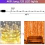 TURNMEON 40 Feet 120 Led USB String Lights Fairy Lights 16 Colors Changing RGB Wire Lights with Remote Timer Waterproof Fairy Lights for Bedroom Craft Ceiling Wedding Party Decoration