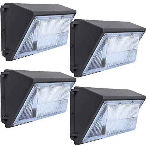 LED Wall Pack Lights 120W - 4 Pack 15600LM Outdoor Commercial Lighting Fixture Wall Pack Lighting 5000K