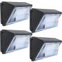 LED Wall Pack Lights 120W - 4 Pack 15600LM Outdoor Commercial Lighting Fixture Wall Pack Lighting 5000K