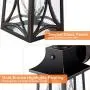 CINOTON Outdoor Wall Lantern, Dusk to Dawn Photocell Sensor Wall Sconce Die-Casting Aluminum Seeded Glass Shade Waterproof Outdoor Front Porch Lights Wall Mount Includes 2700K E26 LED Bulb