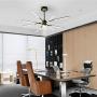 Modern LED Chandeliers,Garwarm 8-Lights Sputnik Pendant Lighting,Flush Mount Ceiling Hanging Lamp Fixture for Bedroom Livingroom Dinning Room,Black+Gold