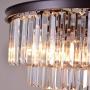 Meelighting Oil Rubbed Bronze Crystal Modern Contemporary Chandeliers Pendant Ceiling Light 4-Tier Chandelier Lighting for Dining Room Living Room Bedroom Girls Room Dia 23.6''