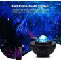 Lightess Star Projector Remote Control, Galaxy Night Light with Bluetooth Music Speaker, Ocean Wave Starry Light for Bedroom Party Home Decor, 9927332